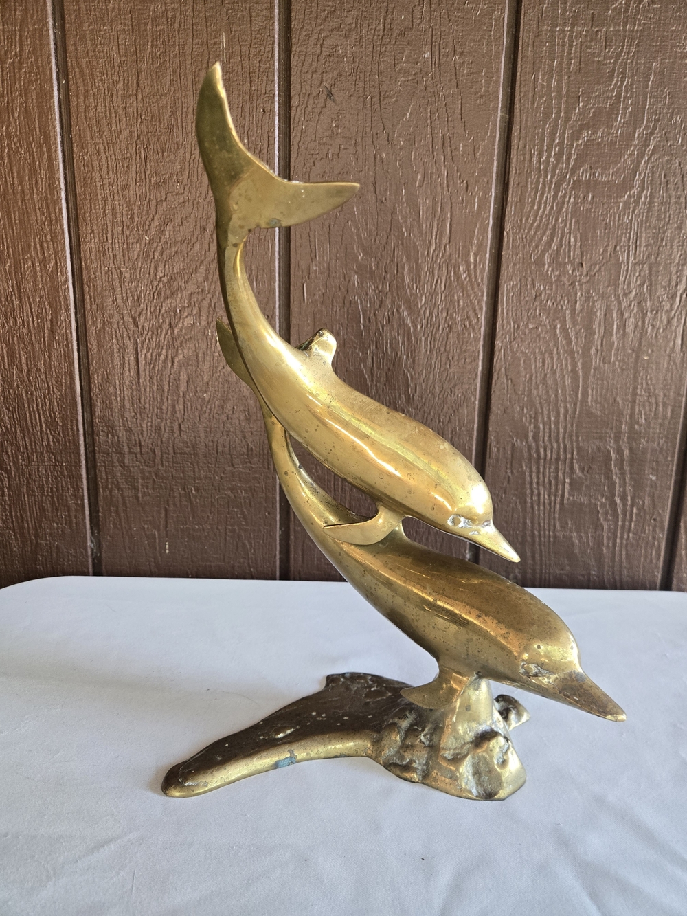 Brass Dolphin Sculpture